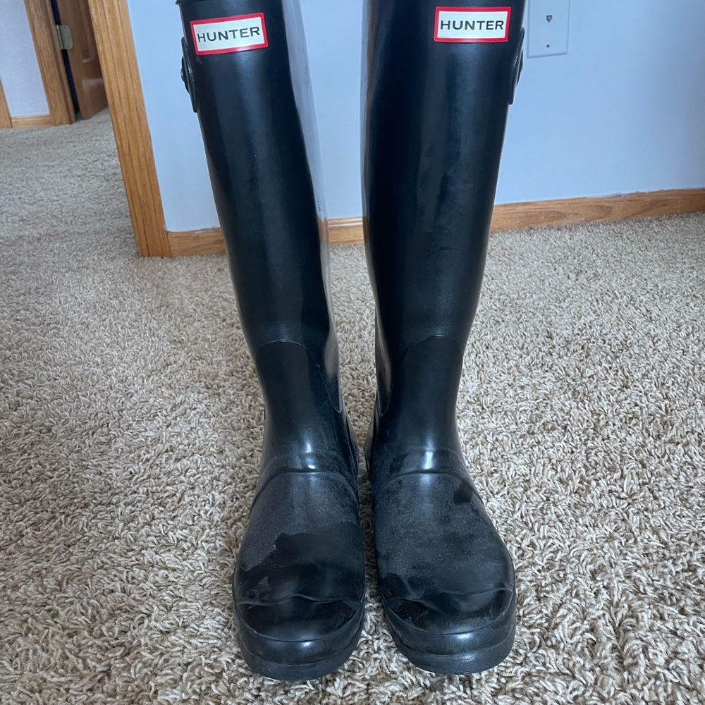 Hunter black Rainboots